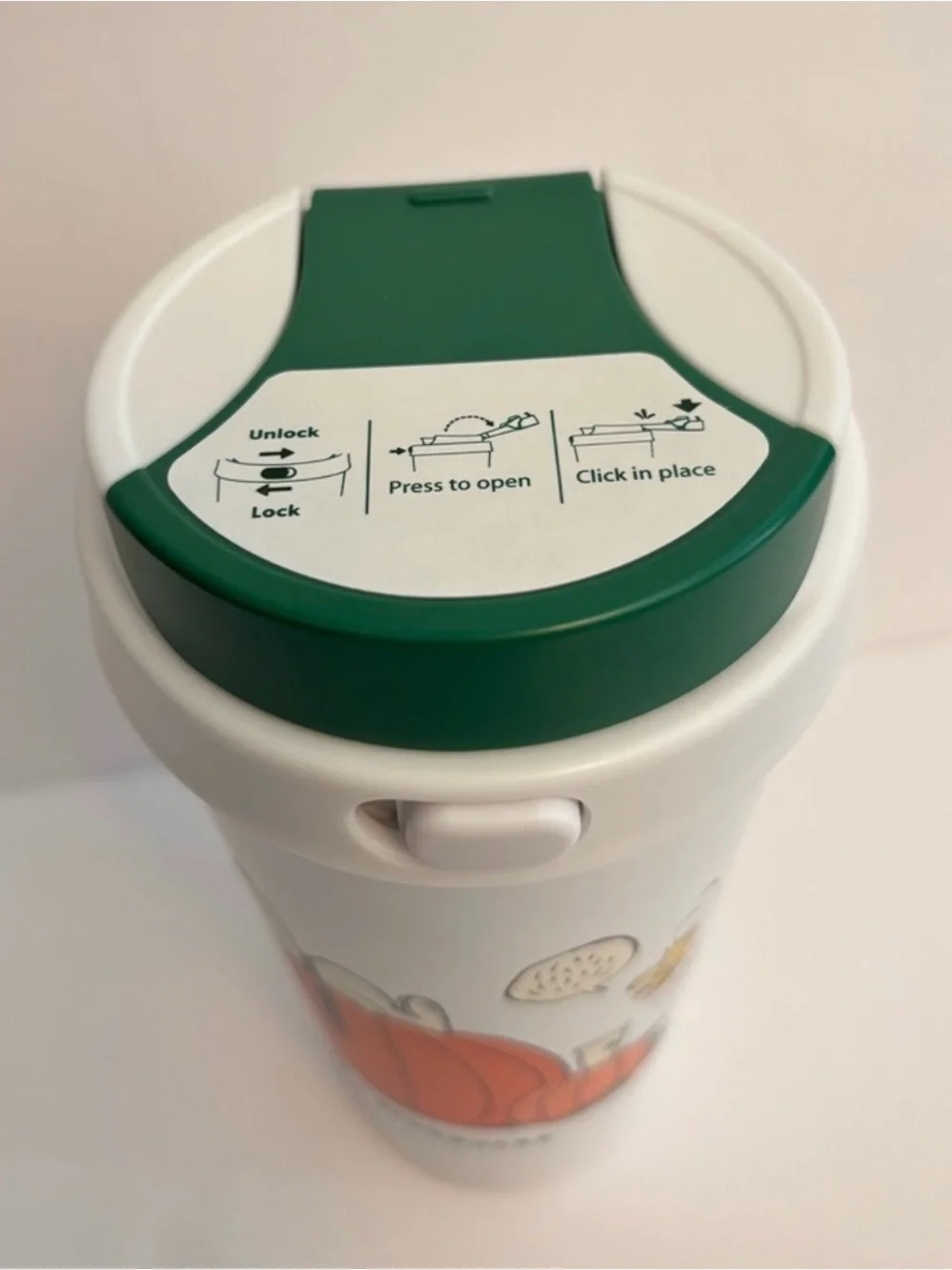 Starbucks Pumpkin Snoopy Tumbler - White & Green